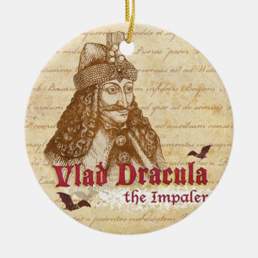 De historische graaf Dracula Keramisch Ornament (Voorkant)