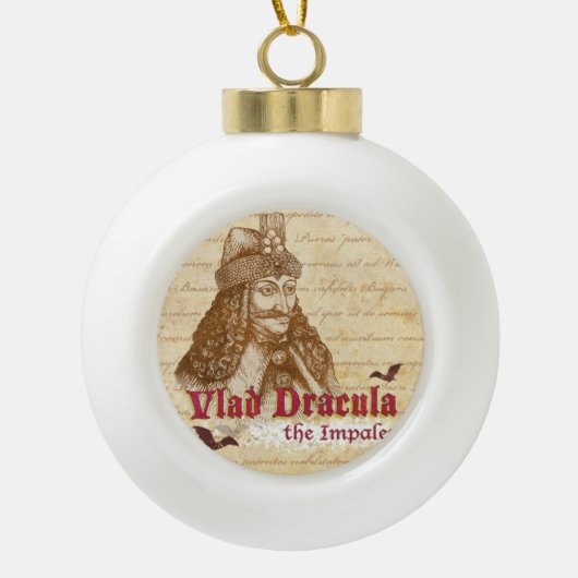 De historische graaf Dracula Keramische Bal Ornament (Voorkant)