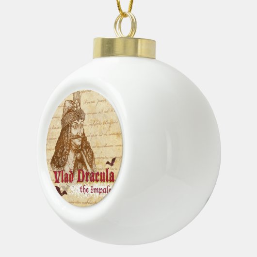 De historische graaf Dracula Keramische Bal Ornament (Rechts)