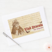 De historische graaf Dracula Rechthoekige Sticker (Envelop)