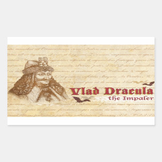 De historische graaf Dracula Rechthoekige Sticker