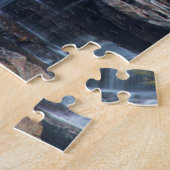 De historische graanmolen op Glade Creek 2 Legpuzzel (Zijkant)