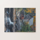 De historische graanmolen op Glade Creek 2 Legpuzzel (Horizontaal)