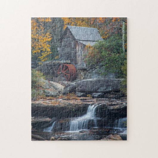 De historische graanmolen op Glade Creek 2 Legpuzzel (Verticaal)