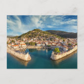 De historische haven van Nafpaktos, Griekenland Briefkaart (Voorkant)