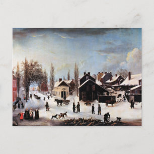 DE HISTORISCHE KERSTKAART VAN BROOKLYN FEESTDAGENKAART