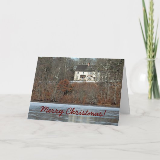 De historische Kerstkaart van het Huis Feestdagen Kaart (Voorkant)