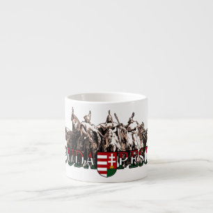 De historische krijgers van Boedapest Espresso Kop