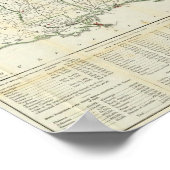 De historische oorlogskaart poster (Hoek)