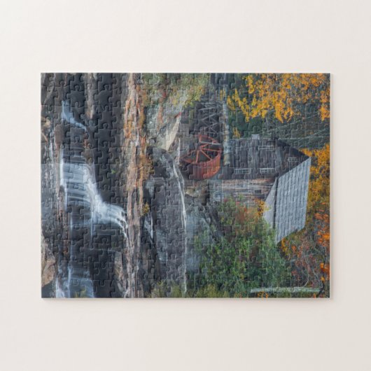 De historische rist mill op Glade Creek 2 Legpuzzel (Horizontaal)