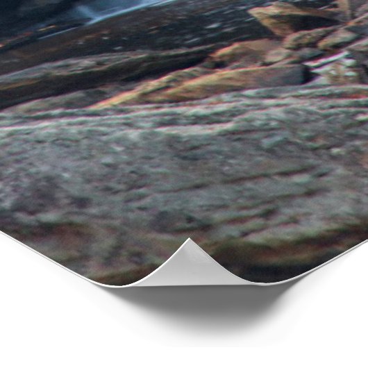 De historische rist mill op Glade Creek 2 Poster (Hoek)