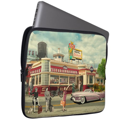 De Hitchhickers Laptop Sleeve (Voorkant Rechts)