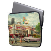 De Hitchhickers Laptop Sleeve (Voorkant Links)