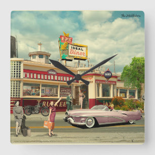 De Hitchhickers Vierkante Klok