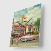 De Hitchhickers Vierkante Klok (Hoek)