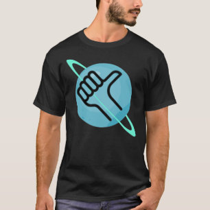De Hitchhiker&x27's Guide to the Galaxy Thumbs up T-shirt