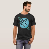De Hitchhiker&x27's Guide to the Galaxy Thumbs up T-shirt (Voorkant volledig)