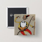 “De HM Woggle-Bug TE” van John R Neill Vierkante Button 5,1 Cm (Voorkant /achterkant)
