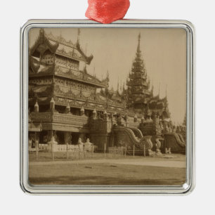 De Hman Kyaung of het glazen klooster, Birma Metalen Ornament