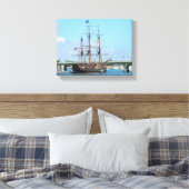 De HMS Bounty onthouden Canvas Afdruk (Insitu (Slaapkamer))
