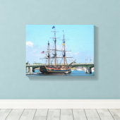 De HMS Bounty onthouden Canvas Afdruk (Insitu (Houten vloer))