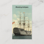De HMS Victory van Nelson Visitekaartje (Achterkant)
