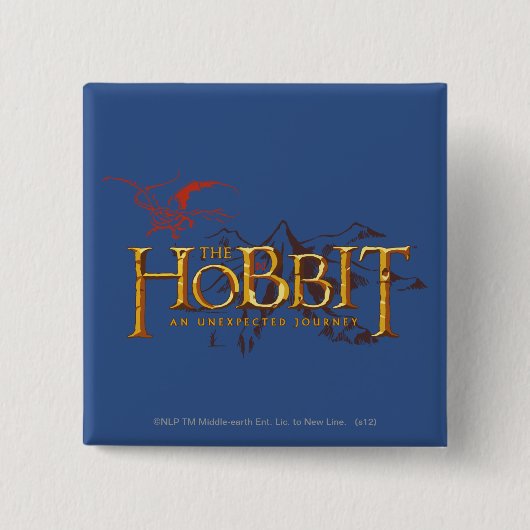 DE HOBBIT: EEN ONVERWACHTE REIS™ VIERKANTE BUTTON 5,1 CM (Voorkant)