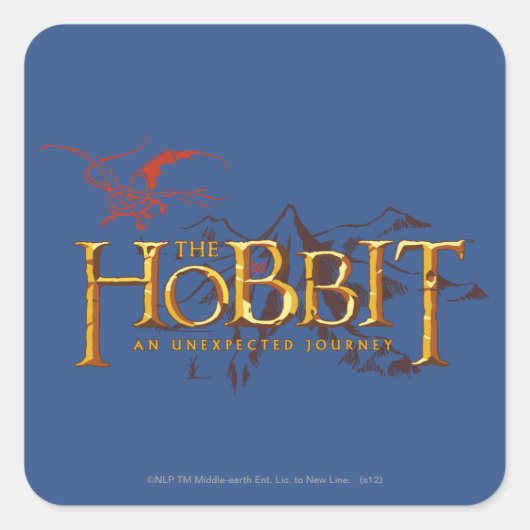 DE HOBBIT: EEN ONVERWACHTE REIS™ VIERKANTE STICKER (Voorkant)