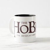 De Hobbit Logo - Donker Tweekleurige Koffiemok (Voorkant links)