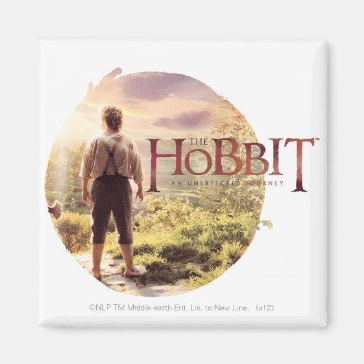 De Hobbit Logo met BILBO BAGGINS™ Back Magneet (Voorkant)