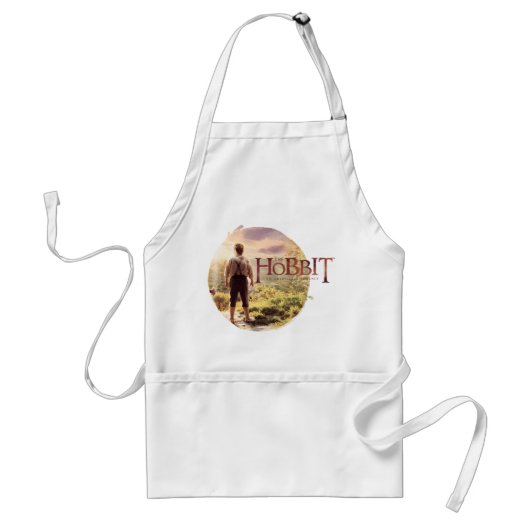 De Hobbit Logo met BILBO BAGGINS™ Back Standaard Schort (Voorkant)