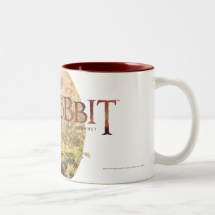 De Hobbit Logo met BILBO BAGGINS™ Back Tweekleurige Koffiemok