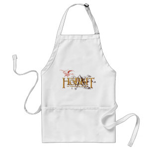 De Hobbit Logo over bergen Standaard Schort