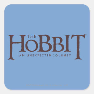 De Hobbit Logo Solid Vierkante Sticker