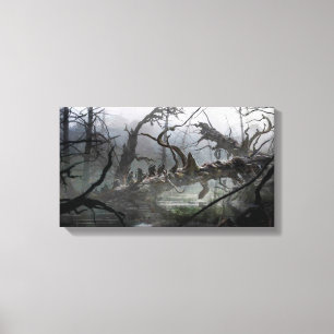 DE HOBBIT : SCHENDING VAN SMAUG™-concept art. 4 Canvas Afdruk