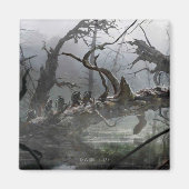 DE HOBBIT: SCHORTING VAN HET SMAUG™-concept art. 4 Magneet (Voorkant)