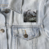 DE HOBBIT: SCHORTING VAN HET SMAUG™-concept art. 4 Vierkante Button 5,1 Cm (In situ)