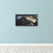 DE HOBBIT: SCHORTING VAN SMAUG™-conceptiepatroon Canvas Afdruk (Insitu (Houten vloer))