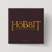 DE HOBBIT™ VIERKANTE BUTTON 5,1 CM (Voorkant)
