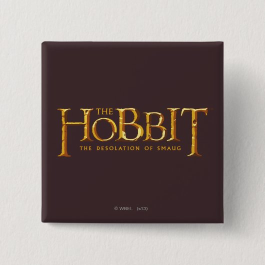 DE HOBBIT™ VIERKANTE BUTTON 5,1 CM (Voorkant)