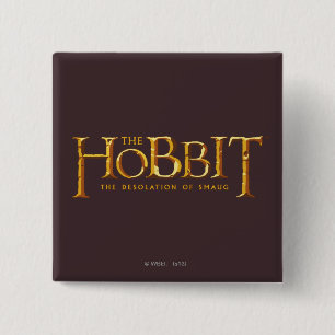 DE HOBBIT™ VIERKANTE BUTTON 5,1 CM