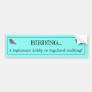 De Hobby van Birding of Besluipende Bumpersticker