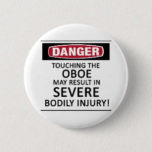 De Hobo van het gevaar Ronde Button 5,7 Cm