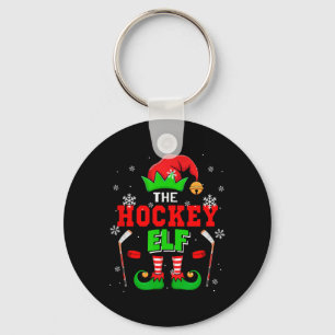 De Hockey Kerst Elf Hoed Schoenen Matching Speler Sleutelhanger