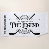 De (Hockey) Legende Strandlaken (Voorkant)