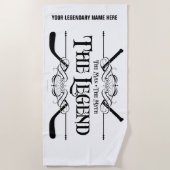 De (Hockey) Legende Strandlaken (Voorkant)
