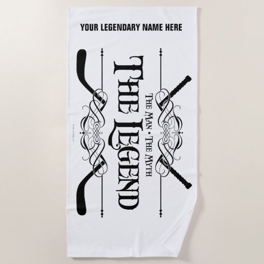 De (Hockey) Legende Strandlaken (Voorkant)