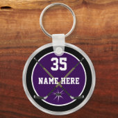 De Hockey van de goedkope Sleutelhangers, Uw Kleur Sleutelhanger (Voorkant)