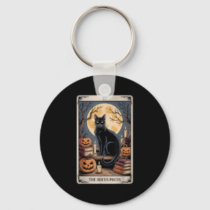 De Hocus Pocus Tarot Halloween Cat Pumpkin Mystic Sleutelhanger