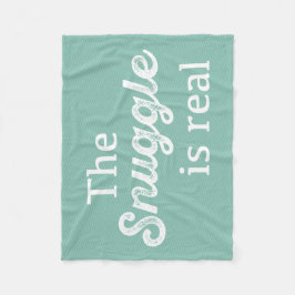 De hoek is echt Blauwgroen. Fleece Deken